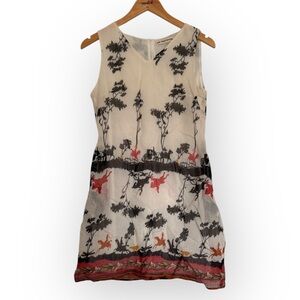 SM Wardrobe Scenic Horse & Carriage Print Dress – Size S